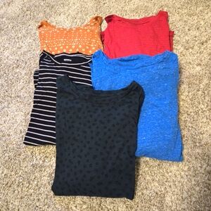 Women's Sonoma Goods For Life® Everyday Crewneck Long Sleeve Tees - Bundle of 5